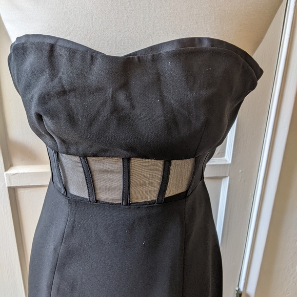 Cinq A Sept black strapless Honora dress NWT size 0 - Picture 2 of 6